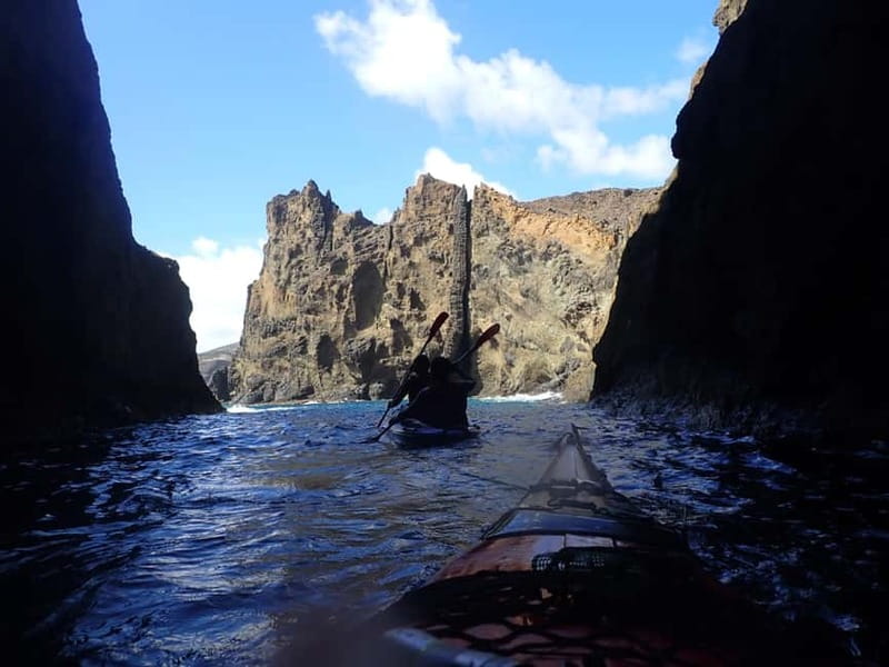 Calheta Kayak Tour - Entering caves and spotting the coastline from the water