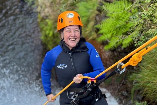 Canyoning at Camacha Madeira Island - The river route: vertical obstacles and slide descents