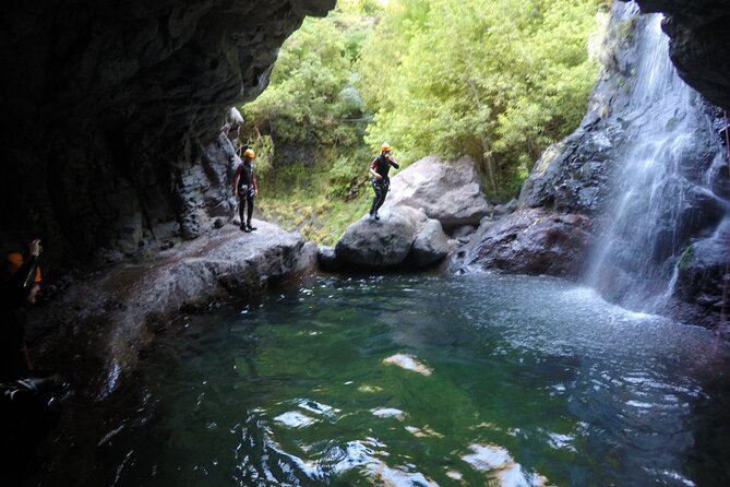 Canyoning Experience Level II Moderate - The technical core: waterfalls, longer abseils, and complex jumps