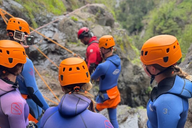 Canyoning in Madeira - Level 2 - Rappels first, then trekking and the water obstacles