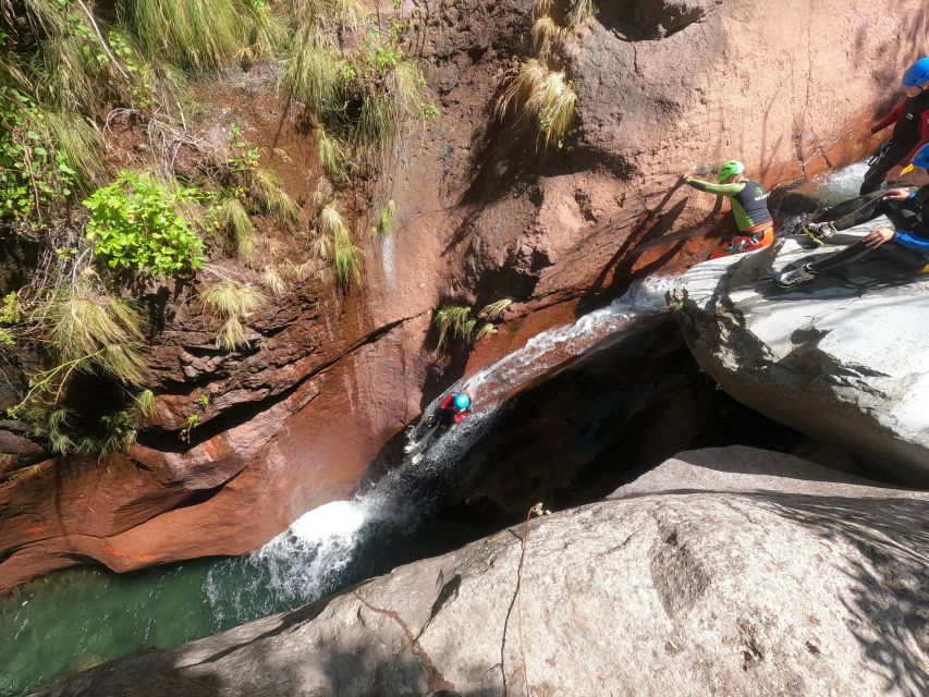 Canyoning Level 2 - Ribeira do Cidrão- Madeira Island - The jumps and the toboggan: clean fun in crystal-clear water