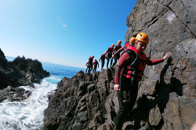 Coasteering Tour - Cliff jumping, swimming, scrambling. - Swimming, snorkeling, and cave exploration along the rocky shore