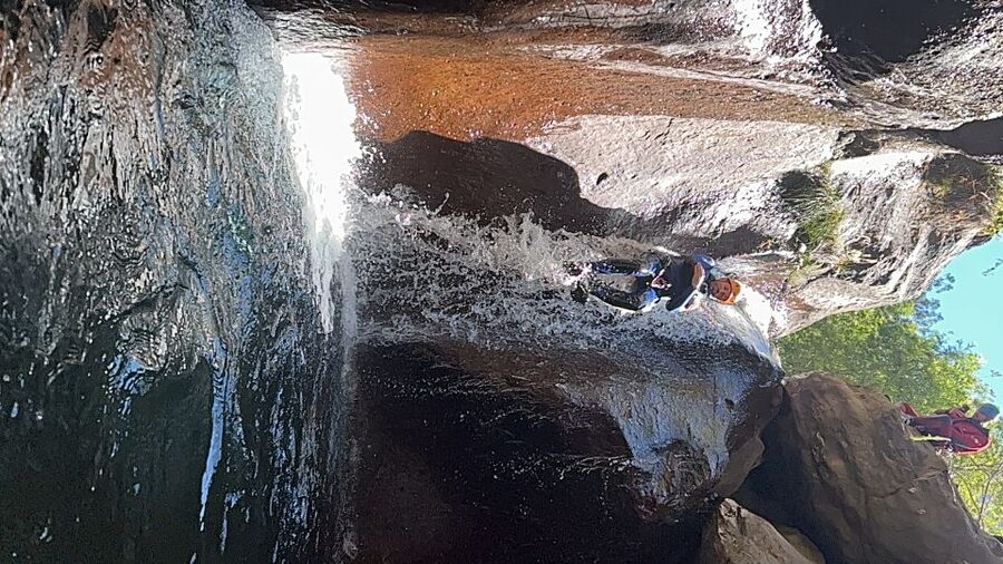 From Funchal: Intermediate Canyoning Adventure (Level 2) - Inside the canyon: swims, slides, rock descents, and waterfall jumps