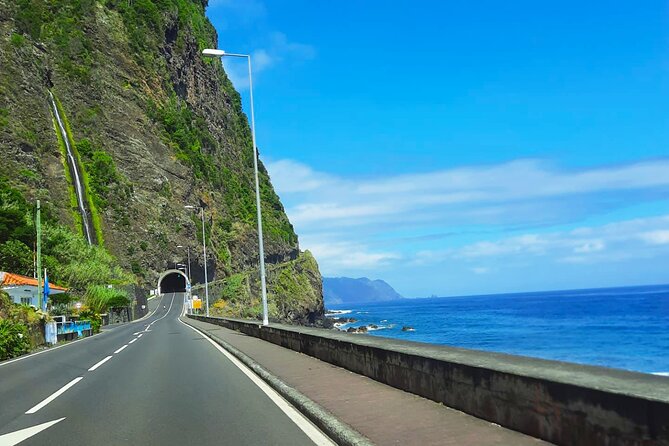 Funchal 4x4 Jeep to Porto Moniz Cabo Girao and Seixal in one day - Seixal Black Sand and Green Mountain Coast Views