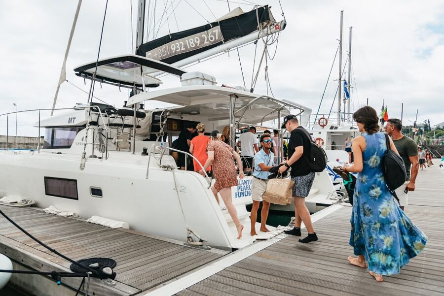 Funchal Bay: Dolphin & Whale Watch Luxury Catamaran Cruise - Luxury Catamaran Check-In at Atlantic Pearl (Marina Nova do Funchal)