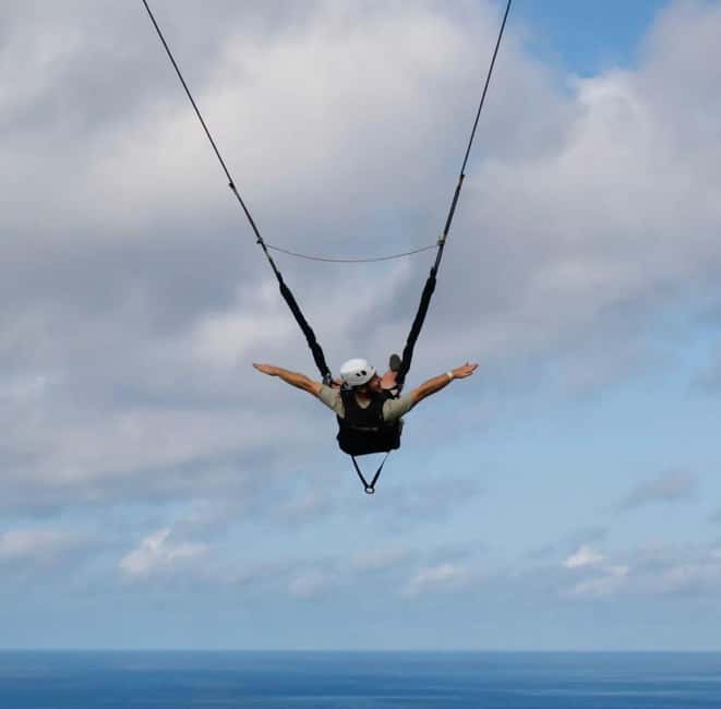 Madeira Adrenaline 4x4 Tour: Zipline, Giant Swing and Seixal - Seixal black sand: the calm landing after big height