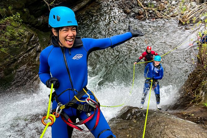 Madeira Canyoning Intermediate - Gear check: wetsuit, helmet, harness, and special shoes