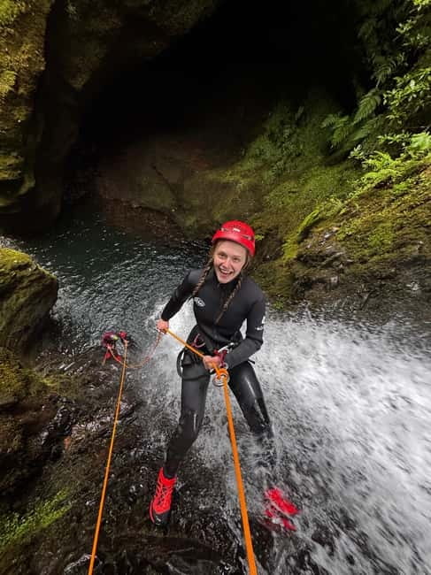 Madeira: Intermediate Canyoning Tour - Small Groups Only - Intermediate canyoning in practice: rappels down waterfalls, slides, and pool jumps