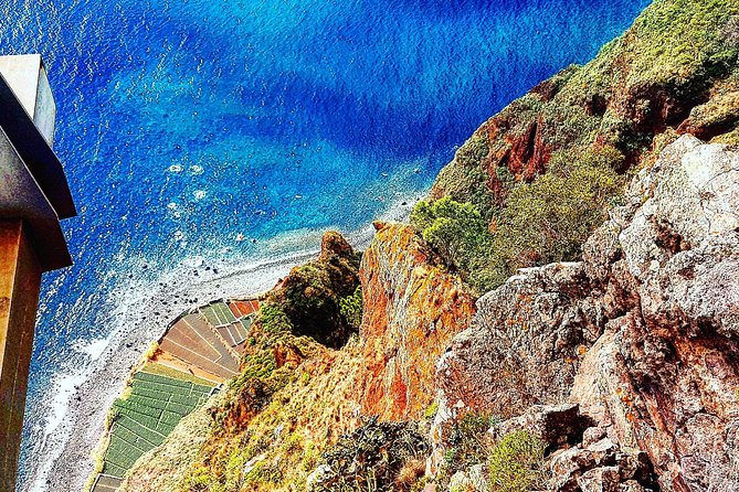 Madeira Private Jeep 4x4: Old Forest Full-Day Tour incl Pico Arieiro - Miradouro do Guindaste: sea cliffs and the Porto Santo question