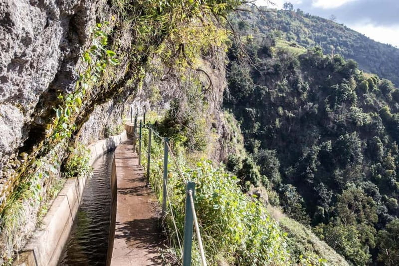 Madeira: Reach the Sun Hike Levada Nova Moinhos Ponta do Sol - Ponta do Sol and Cascata dos Anjos: a street-side waterfall moment