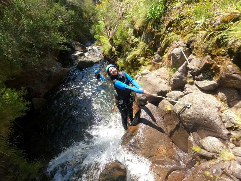 Madeira : Ribeira das Cales Canyoning (Level 1) - Safety briefing and gear: what you wear before the first rappel