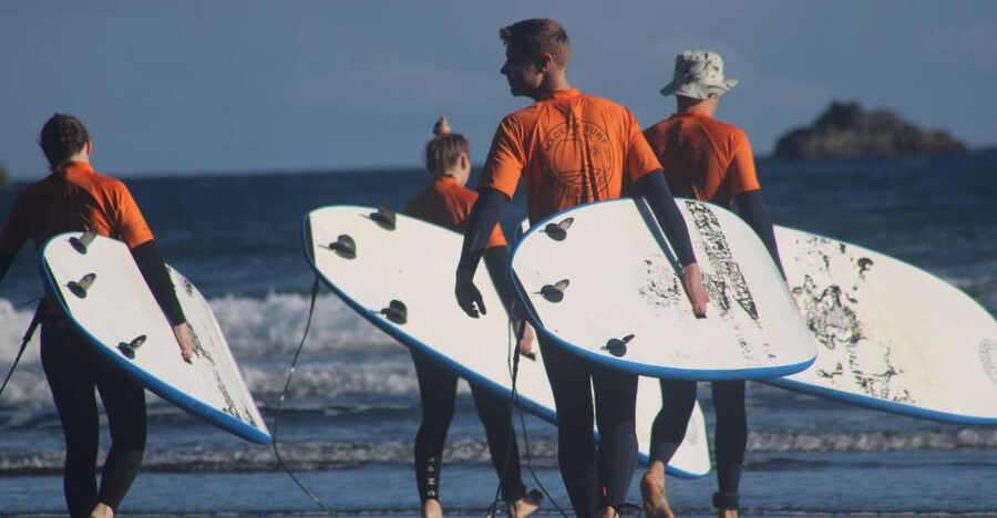 Madeira: surf lesson at Porto da Cruz - Coaching in small groups: more standing, less waiting