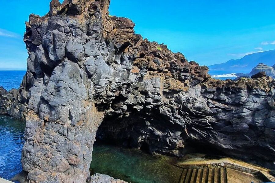 Madeira: West Side Jeep Tour with Natural Pools - Seixal black sand and waterfalls: the dramatic coast stretch