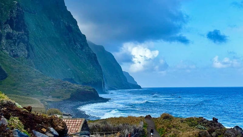 Madeira: Westside Achadas Cruz, Moniz, Seixal and Fanal - Seixal Black Sand and Waterfall Views