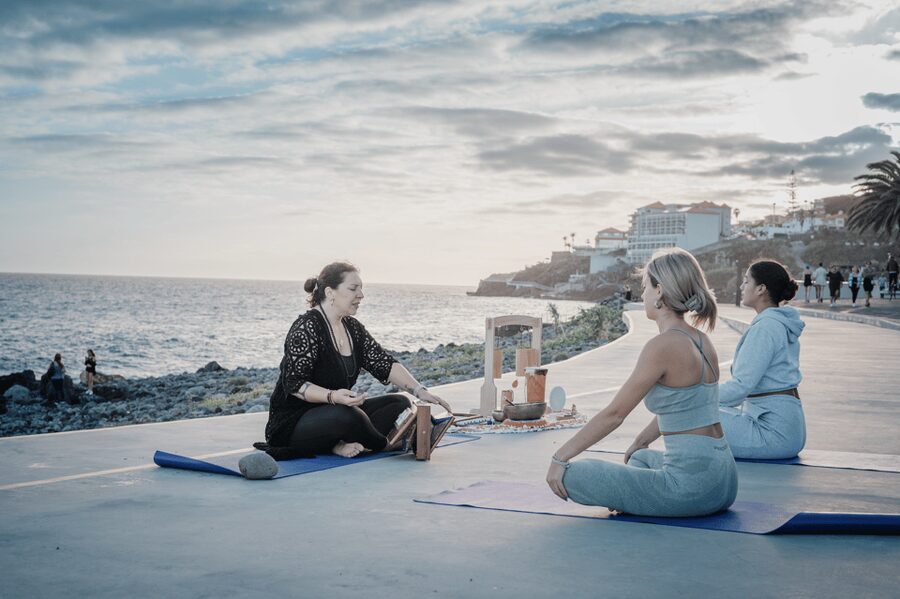 Private Yoga & Sound Bath by the Ocean - The Sound Bath: Intuitive Instruments and Body Resonance