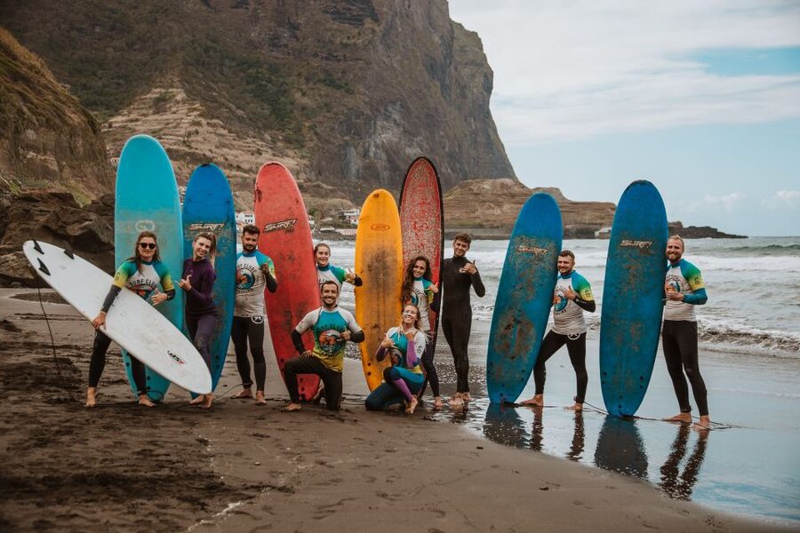 Surf lesson in Madeira - The 4-Hour Flow: Warm-Up, Real Time in the Water, Back to Funchal