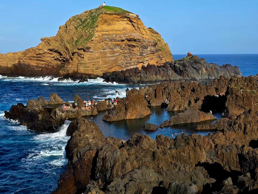 West Tour Madeira – Jeep tour through Fanal, Seixal, Porto Moniz and more - Câmara de Lobos to Cabo Girão Skywalk: the view-maker opener